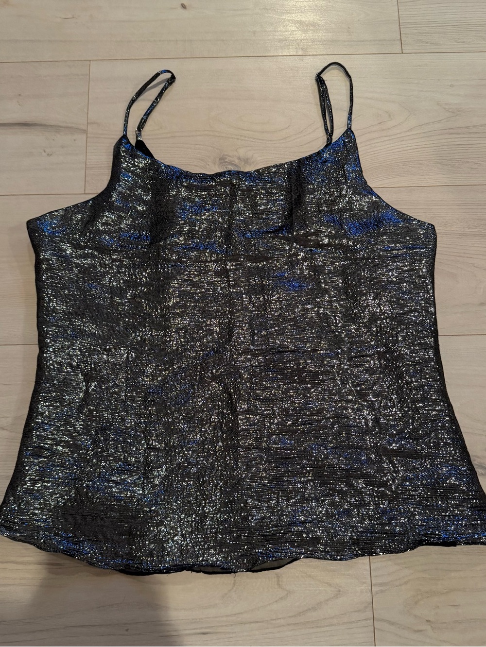 Walter Baker Black Metallic Sparkle Cami